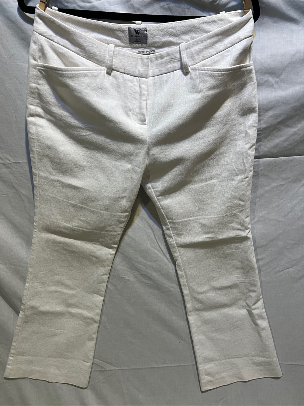 Worthington White Flare-Leg Women's Jeans-Size 8P